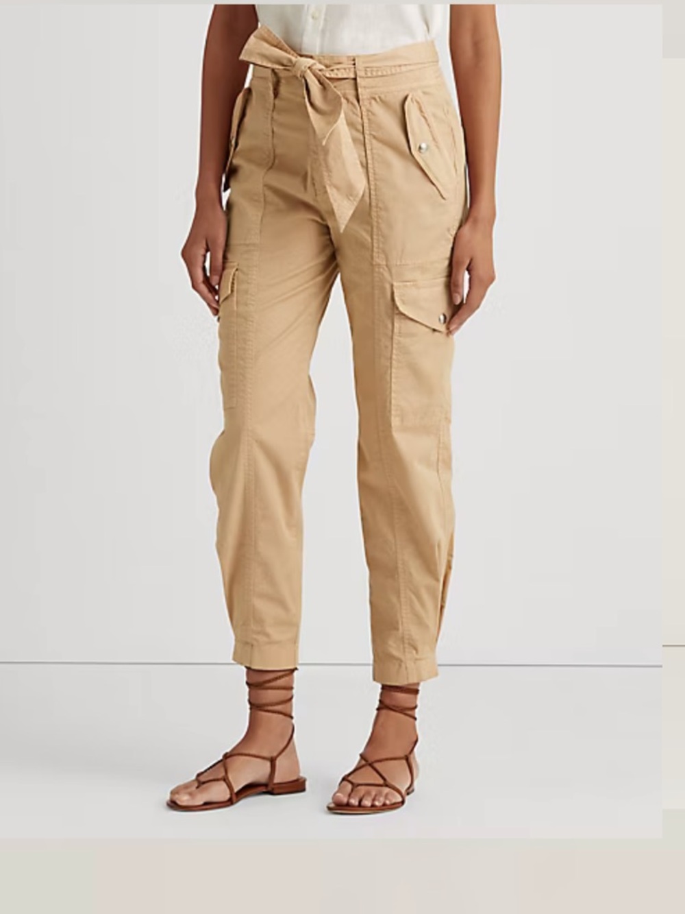 NWT Ralph Lauren Micro-Sanded Twill Cargo Pant sz6